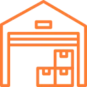 Warehouse storage and inventory icon